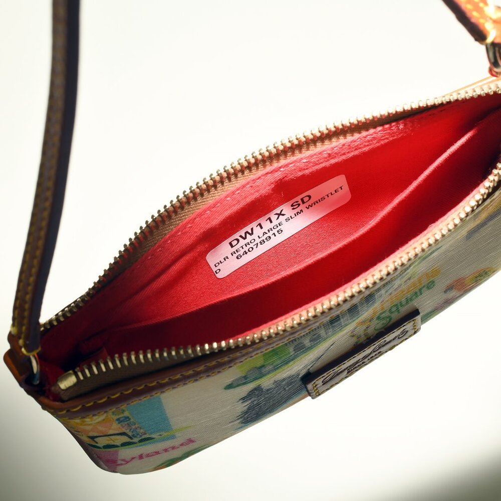 Disney Parks Dooney & Bourke Wristlet – Theme Park Icons – New w/ Tags - Picture 5 of 6